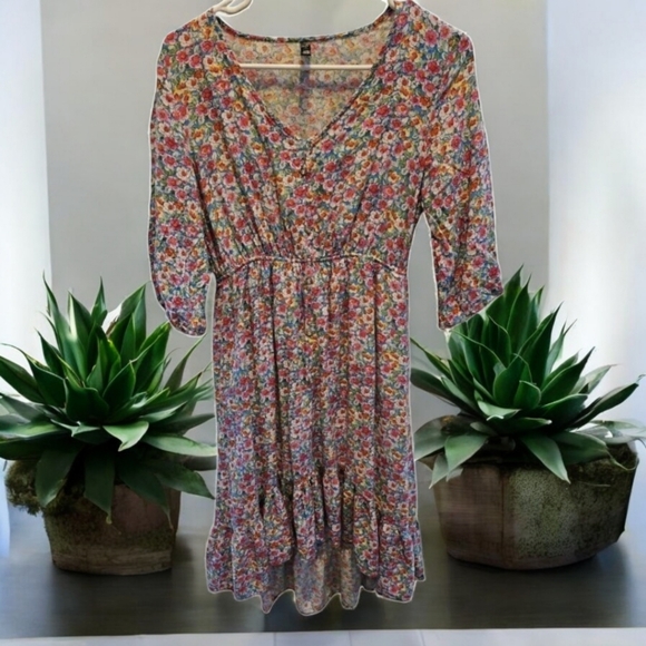 LAPIS floral sz Medium dress - Picture 1 of 6